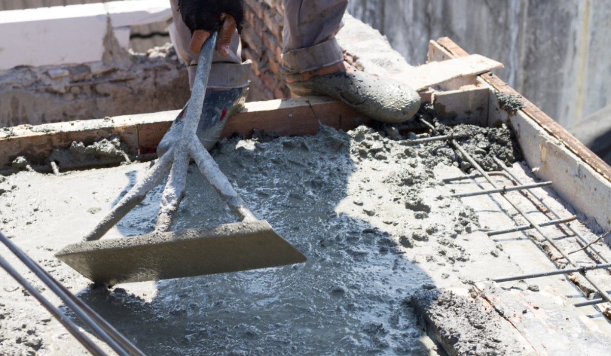 Ready Mix Concrete being poured for foundation work