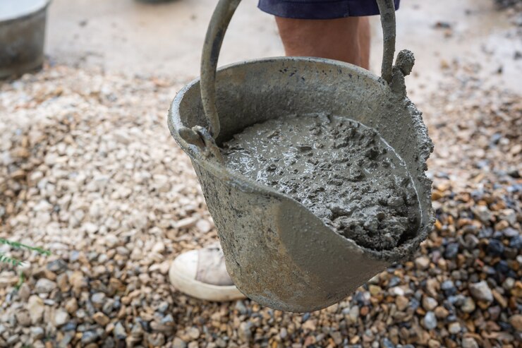 Ready Mix Concrete being poured at construction site for durable building foundation