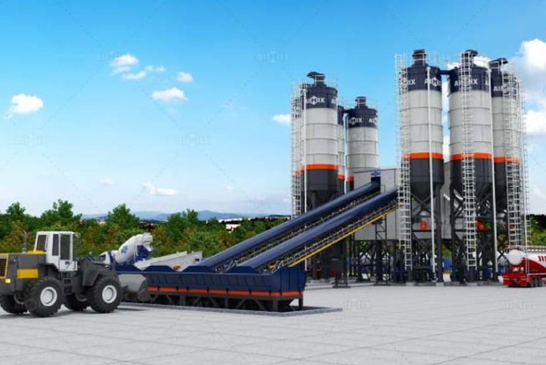 Eco-friendly ready mix concrete plant supporting sustainable construction practices