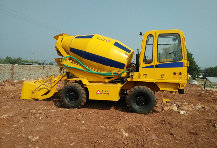 Fiori concrete machine operating on a Beawar construction site
