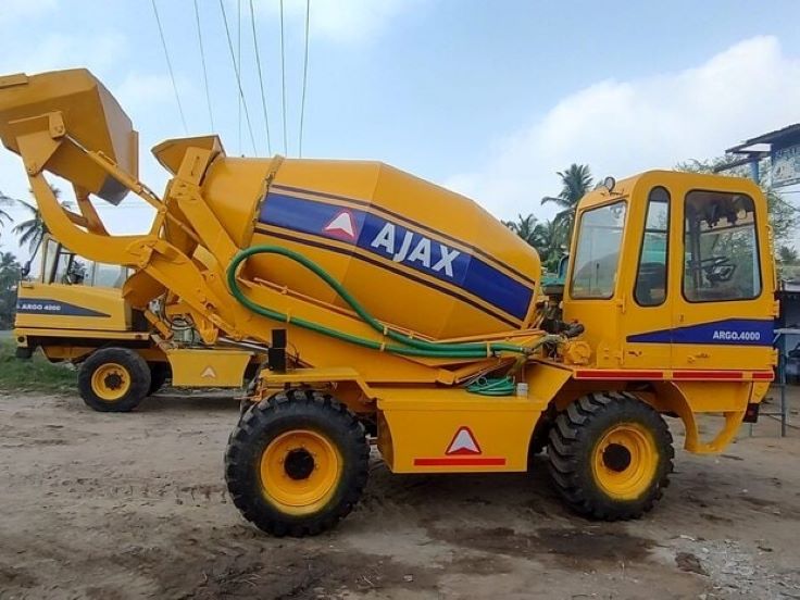 Masuda Fiori Pump Rental performing on-site concrete mixing at construction site