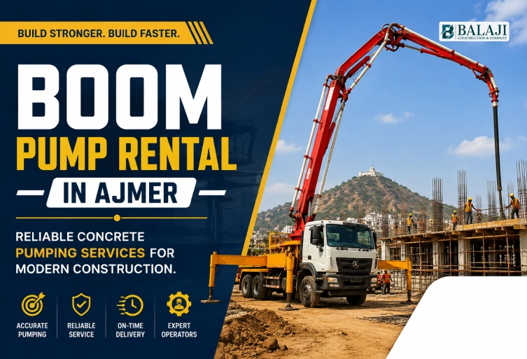 Boom Pump Rental in Ajmer – Reliable Concrete Pumping Services for Modern Construction