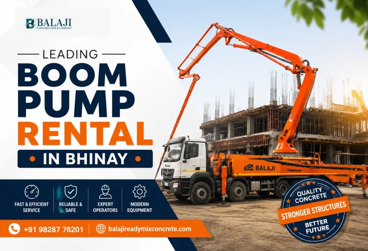 Leading Boom Pump Rental in Bhinay for Fast & Reliable Construction Projects